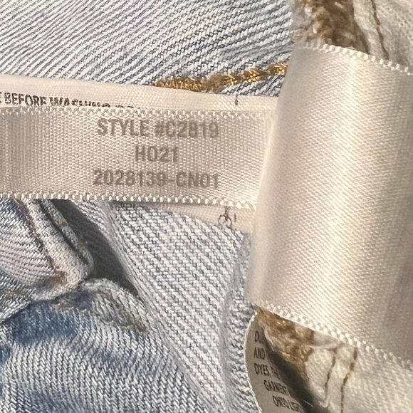 Madewell Perfect Vintage Jean Light Blue Wash High Rise  Ankle Length Tapered 28 - Picture 7 of 10